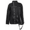 Women's Bondage Zipper Jacket Women High Neck Steampunk Gothic Cotton Jacket